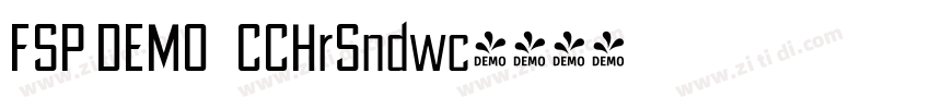 FSP DEMO   CCHrSndwc字体转换